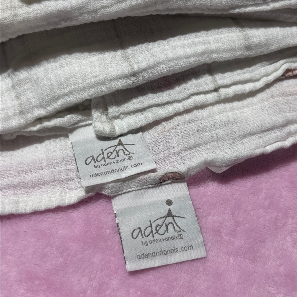 BUNDLE of 5 | aden + anais | Swaddle designs brand | Muslin Swaddles | baby girl - Picture 9 of 9
